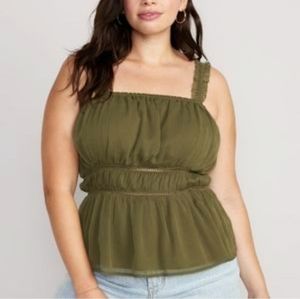 NWT Olive Old Navy Babydoll Tank Top
